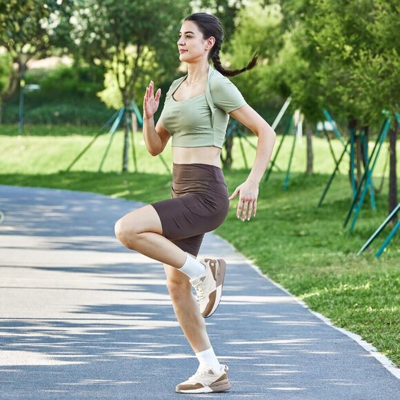 Wide Width Women's Walking Shoes Arch Support Flat Feet Heel Pain Relief Sneaker - Picture 7 of 7